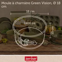 Set pâtisserie avec moule à panettone 18 cm revêtu cire de carnauba, 2 bols à mixer, verre mesureur et spatule Zenker