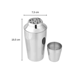 Set Shaker à cocktails en inox 400 ml et Doseur à alcool 2 cl et 4 cl Fackelmann Bar Concept