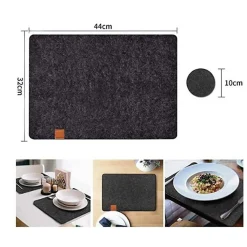 Sets de table et sous verres en feutre 3 pièces Herzberg HG04203