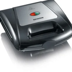 SEVERIN - Gaufrier Croque-Monsieur et Panini - 1000W - noir/chrome - 2968