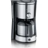 SEVERIN KA4845 Cafetiere filtre TypeSwitch isotherme, Sélecteur d'arôme, 8 tasses, Capacité : 1 L, Puissance: 1 000 W, Inox/Noir