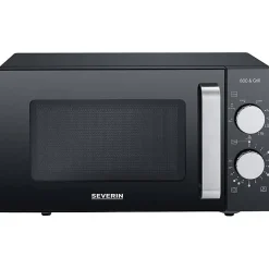 Severin MW 7762 Micro-ondes noir, acier inoxydable 800 W fonction grill