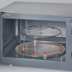 Severin MW 7773 Micro-ondes noir,argent 800 W fonction chaleur tournante, fonction grill