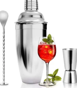 Shaker à Cocktail Boston 750 ml Kit 3 Pièces