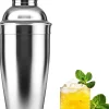Shaker à Martini avec Passoire Intégrée Acier Inoxydable gris