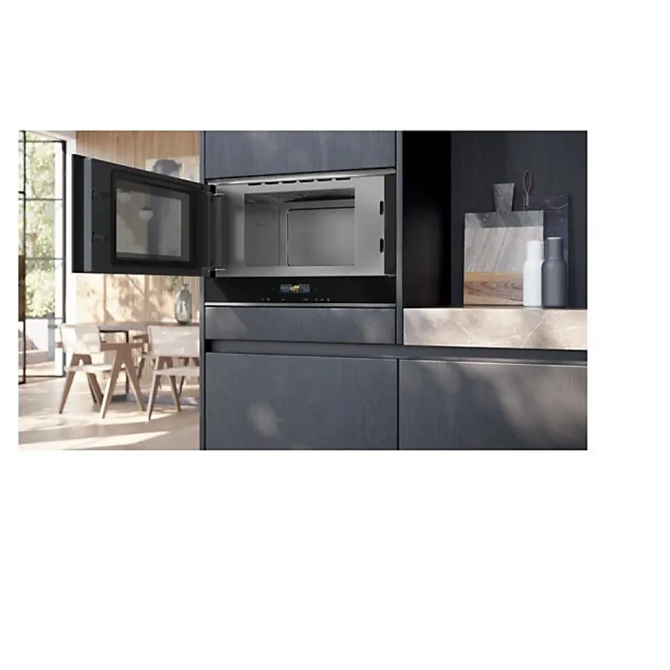 Siemens Micro-ondes encastrable 21l 900w noir - BF722L1B1