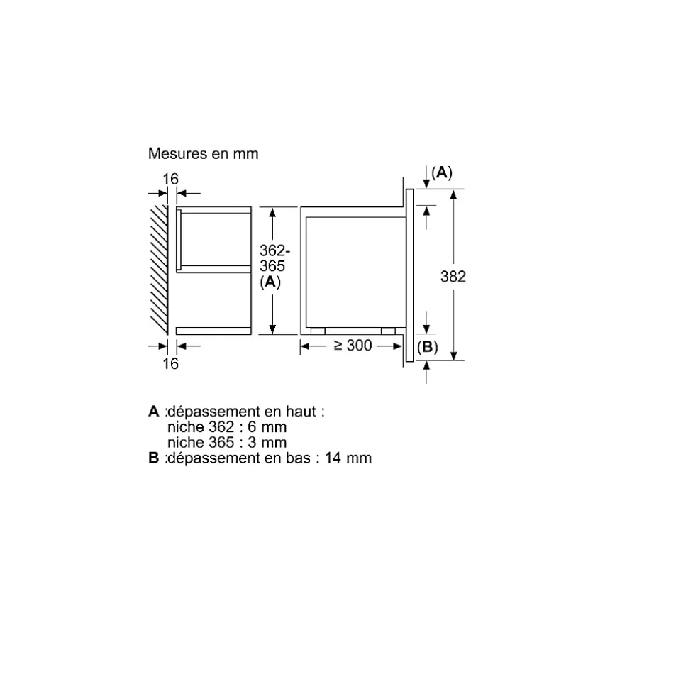 Siemens Micro-ondes encastrable 21l 900w noir - BF722L1B1