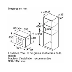 Siemens Robot café expresso 19bars encastrable noir - CT718L1B0