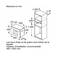 Siemens Robot café expresso 19bars encastrable noir - CT718L1B0