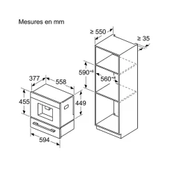 Siemens Robot café expresso 19bars encastrable noir - CT718L1B0