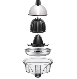 SIMEO Presse agrumes bras articulé 2 cônes filtre - Blanc