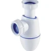 Siphon de lavabo à joints intégrés GIRPI - sortie 32 - plastique - double installation