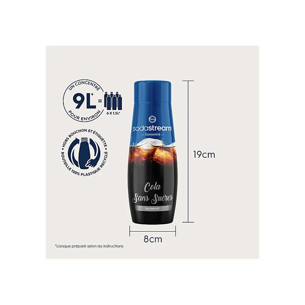 Sirop et concentré Sodastream Concentre COLA SANS SUCRES 440 ML 1524207330