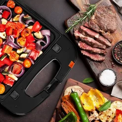 SM60SP Plaques pour gaufrier WM60 SWM60 Plaque grill toast interchangeables antiadhésives Duronic