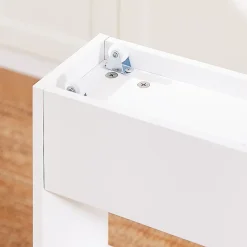 SoBuy Chariot de Rangement 3 Niveaux Étagère avec Roulettes Blanc Bois