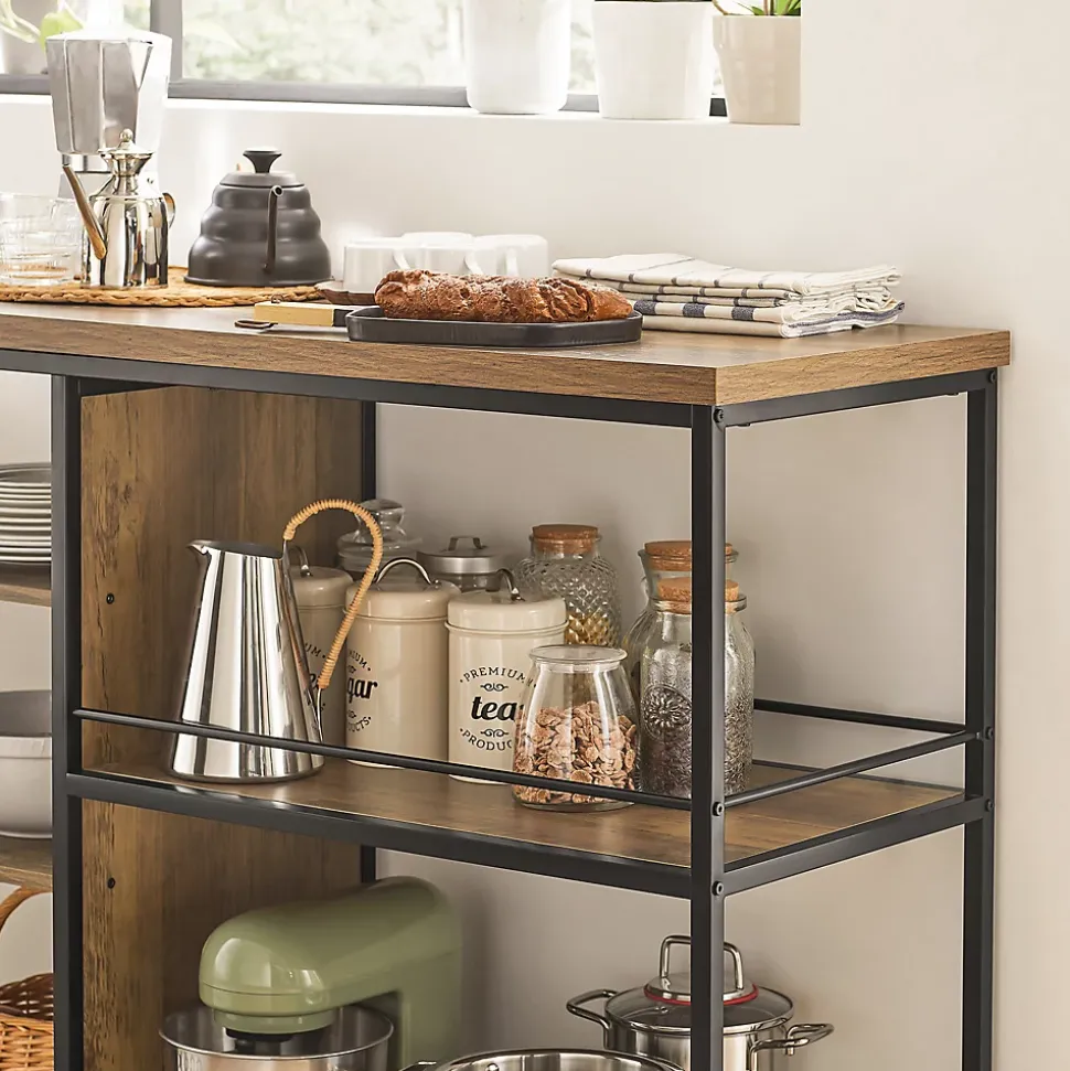 SoBuy Desserte Roulante Industrielle en Acier Stable 110 x 45 x 92 cm