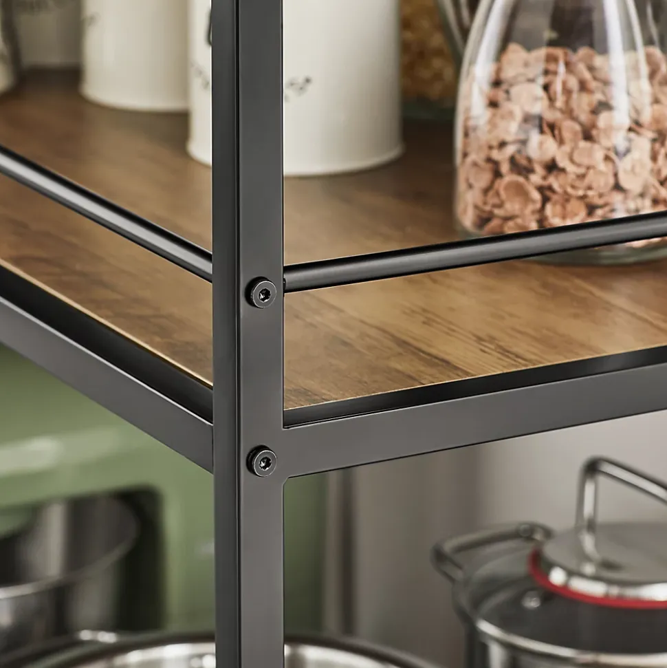 SoBuy Desserte Roulante Industrielle en Acier Stable 110 x 45 x 92 cm