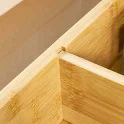 SoBuy Support à Capsules de Café en Bambou, 2 Tiroirs avec Distributeur