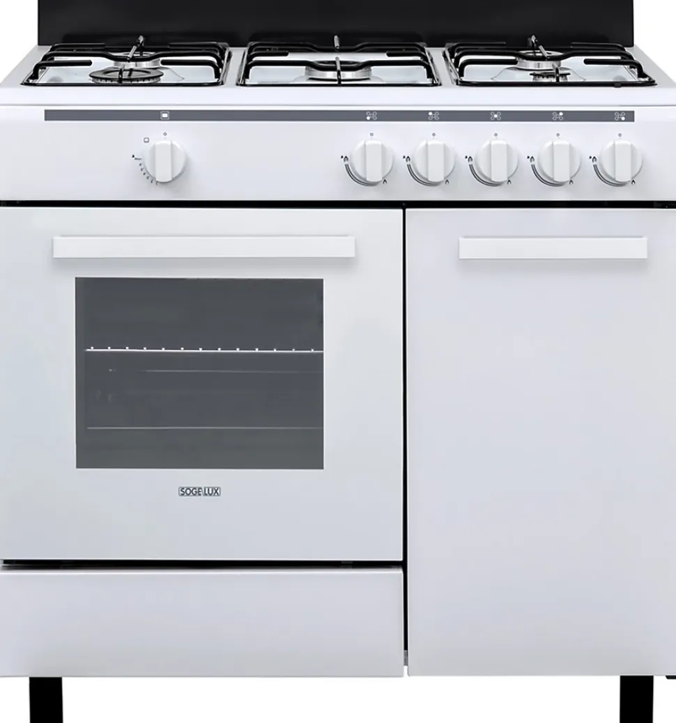 SOGELUX Cuisinière à gaz CG9501 Butanette blanche