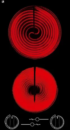 SOGELUX Domino vitrocéramique DV522 noir