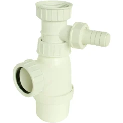 Somatherm For You - Siphon évier réglable avec prise pour mâchine à laver 40/49