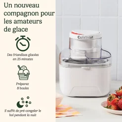 Sorbetière 475ml blanc Cuisinart ICEM10E core range