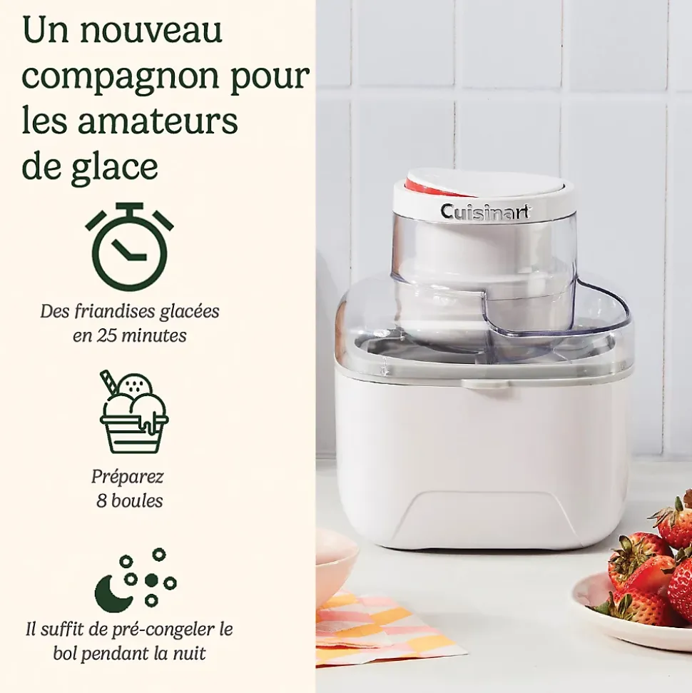Sorbetière 475ml blanc Cuisinart ICEM10E core range
