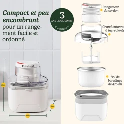 Sorbetière 475ml blanc Cuisinart ICEM10E core range