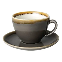 Soucoupe Espresso Grise - 140 mm - Lot de 6