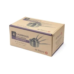 Série de 4 casseroles 14/16/18/20cm De Buyer 3501.04 prim'appety