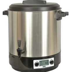 Stérilisateur de bocaux électrique cuve inox avec écran lcd robinet et minuteur 31l 2000w Robby STERI PRO INOX XL LCD