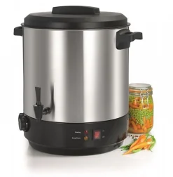 Stérilisateur de bocaux électrique cuve inox avec robinet et minuteur 31l 2100w Nature&saveurs NS-ST31IN