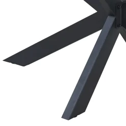 Structure de table Oberau acier 98 x 58 x 43 cm noir en.casa