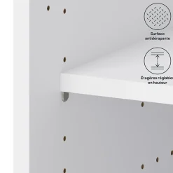 Structure pour colonne blanc L. 200 cm Caraway Innovo GoodHome