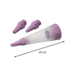 Stylo de pâtisserie et 3 embouts de décoration Zenker Sweet Sensation