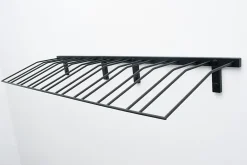 Support à bouteilles Série W Présentoir à 9 bouteilles, métal noir