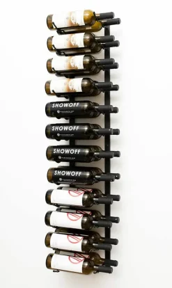 Support à bouteilles Série W4 pour 24 bouteilles, métal noir