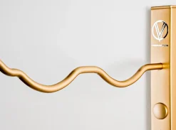 Support à bouteilles Série W1 pour 6 bouteilles, métal doré