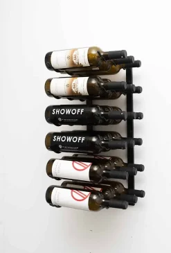 Support à bouteilles Série W2 pour 18 bouteilles, métal noir