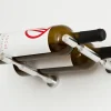 Support à bouteilles Vino Pins tiges pour 2 bouteilles Aluminium usiné / collet