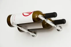 Support à bouteilles Vino Pins tiges pour 2 bouteilles Aluminium usiné / collet