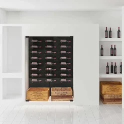 Support à bouteilles Vino Pins tiges pour 1 bouteille Noir