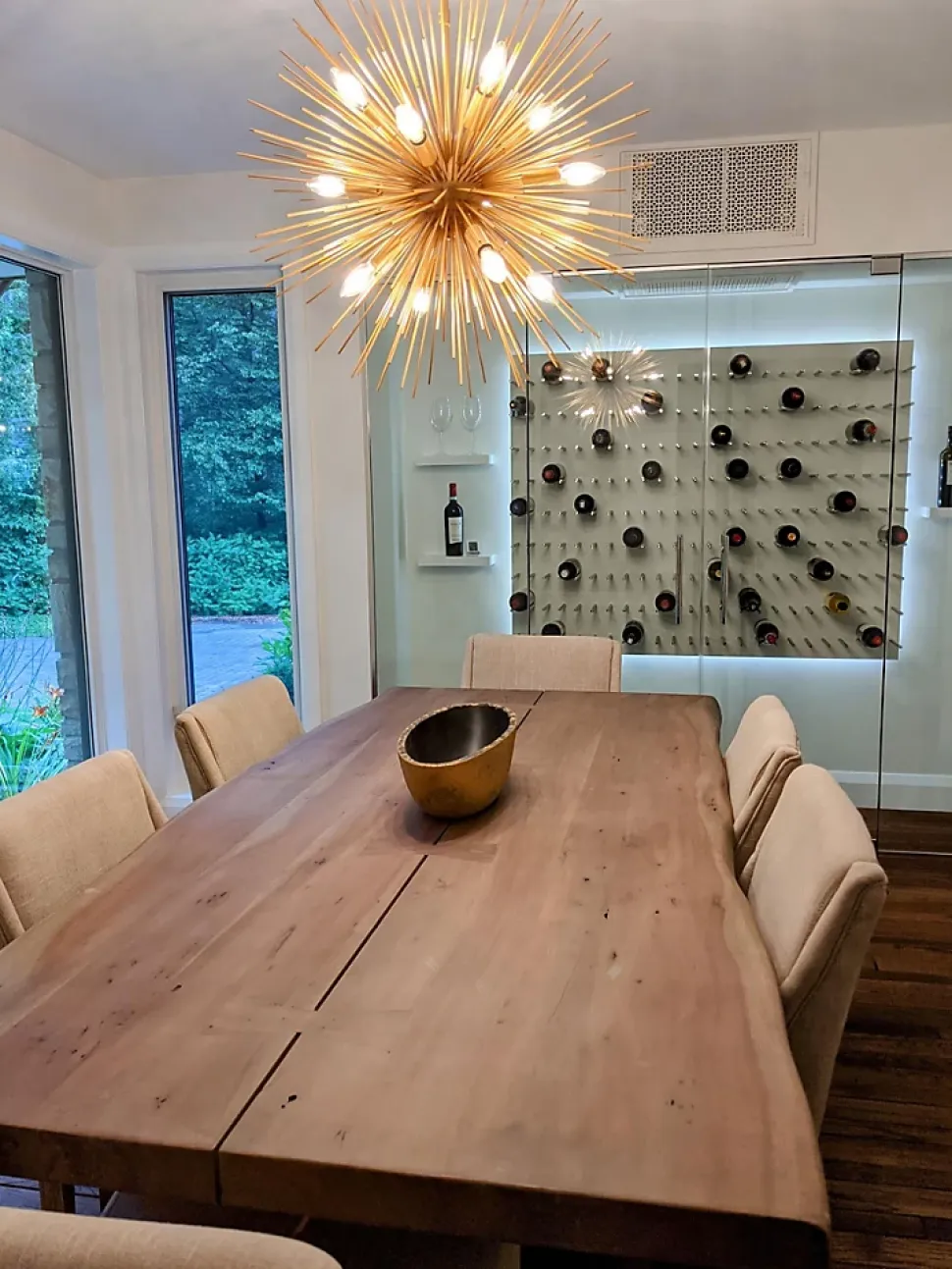 Support à bouteilles Vino Rails tiges en métal 1 Bouteille Noir (gyps)