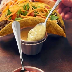 Support à tacos en acier inoxydable avec 2 tasses Herzberg HG04043