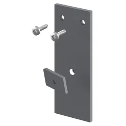 Support de fixation droit pour joue de rail gris Caraway Innovo GoodHome vendu par 2