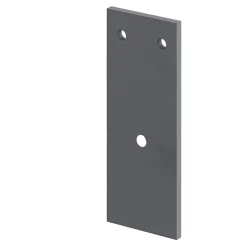 Support de fixation droit pour joue de rail gris Caraway Innovo GoodHome vendu par 2