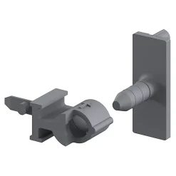 Support de fixation pour rail gris Caraway Innovo GoodHome vendu par 2