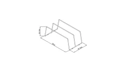 Support pour plateaux à fixer GoodHome Datil, 2 niveaux