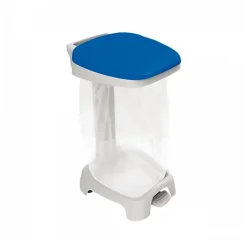 Support sac 120 L + couvercle bleu