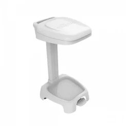 Support sac 120 L + couvercle blanc